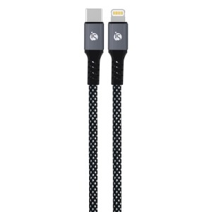 Cabo USB-C Lightning Magnético de cor preta