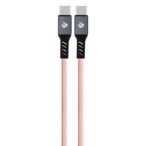 Cabo USB-C Lightning Magnético de cor rosa