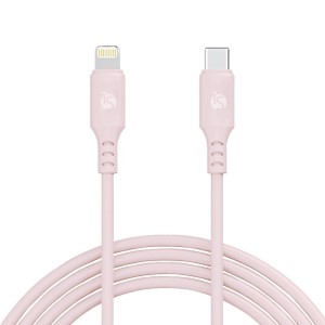 Cabo USB-C Lightning Fast Charge Rosa