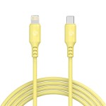 Cabo USB-C Lightning Fast Charge Amarelo