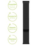 Detalhes da Bracelete Milanesa Smartwatch iS preta