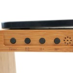 Candeeiro com Carregador Wireless, Bamboo 5 em 1 - iServices