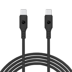 Cabo USB-C USB-C Fast Charge Preto