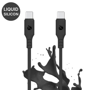 Cabo USB-C USB-C Fast Charge Preto