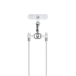 Cordão de Silicone para Telemóvel Universal USB-C de cor branca cloud