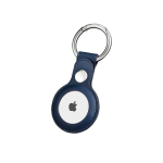 Porta-chaves em Pele AirTag Azul
