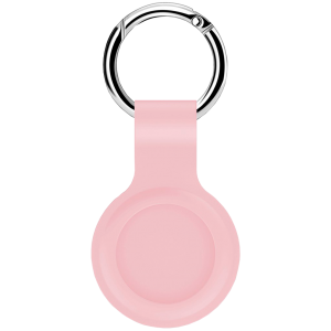 Porta-chaves em Silicone Líquido AirTag rosa