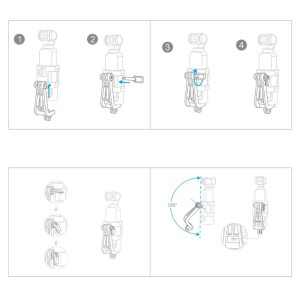 Instrução de uso do Pgytech Osmo Pocket Action Camera L Bracket+