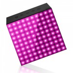 Coluna Divoom AuraBox com painel LED rosa
