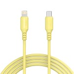 Cabo USB-C Lightning Fast Charge Amarelo