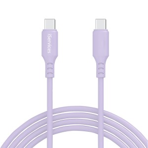 Cabo USB-C USB-C Fast Charge Roxo