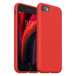 Capa de Silicone Vermelha para iPhone 5, 5s,  SE, 6, 6s, 6s plus, 7, 8, SE 2020, SE 2022