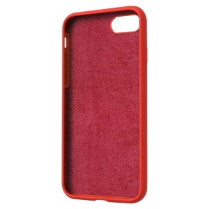 Capa de Silicone Vermelha para iPhone 7 Plus e 8 Plus