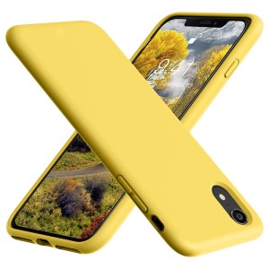 Capa de Silicone Amarelo para iPhone XR