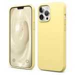Capa de Silicone Amarela para iPhone 12 Pro, 12 Pro Max, 13 Pro e 13 Pro Max