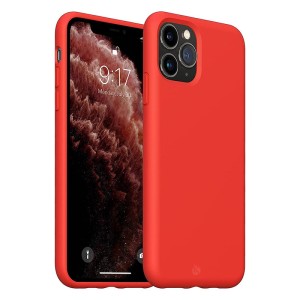 Capa de Silicone Vermelha para iPhone 11 Pro e 11 Pro Max