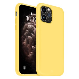 Capa de Silicone Amarela para iPhone 11 Pro e 11 Pro Max