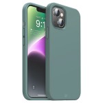 Capa de Silicone Verde para iPhone 13, 13 mini, 14 e 14 Plus